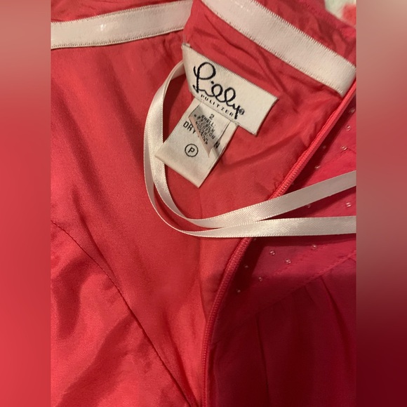 Vintage Lilly Pulitzer Pink Beaded Dress - Picture 12 of 16